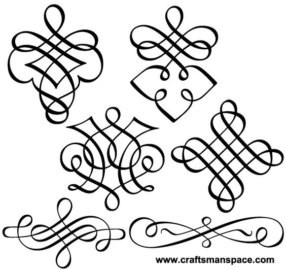 Decorative Flourishes Free Vector Clip Art | Free Download Flowers Ornaments