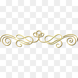 small fresh gold lines, Flower, Decorative Pattern, Golden PNG Image and  Clipart