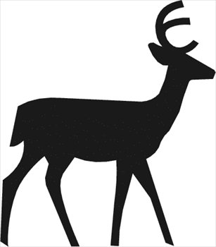 deer-bold - Deer Clipart Free
