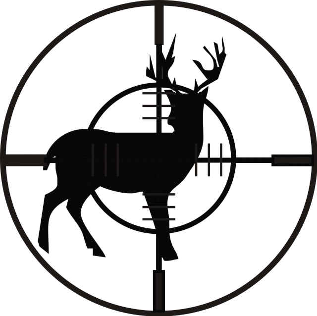 Deer Clip Art Deer Silhouette - Hunting Clip Art