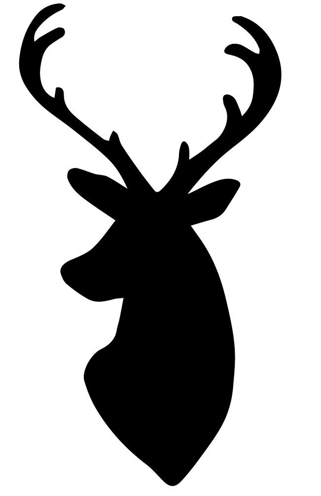 deer head silouette | My dear husband whipped up this deer head silhouette pattern for me