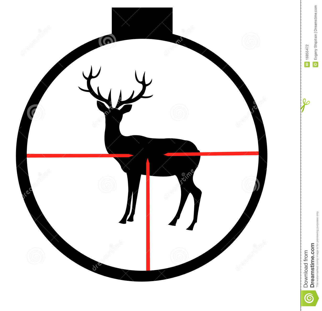 Deer hunting clipart 3