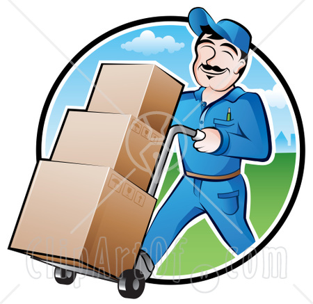 Delivery Man Clipart Courier  - Delivery Clipart