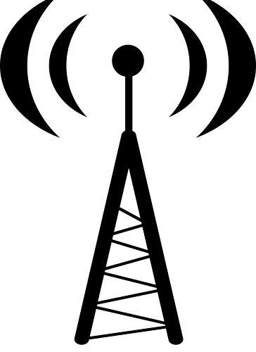 radio tower: radio antena for