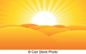 . ClipartLook.com Desert Summer Landscape Poster Background - Illustration of.