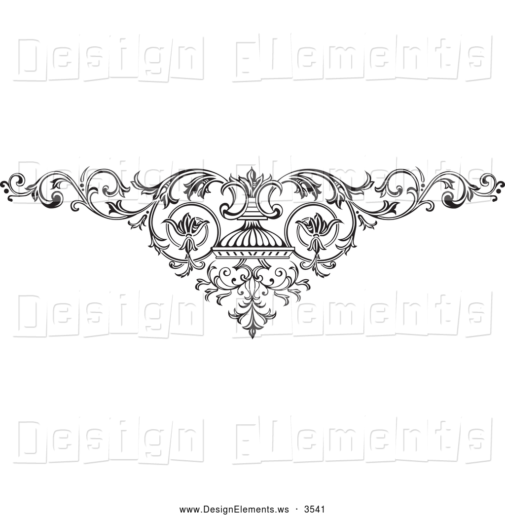 Design Element Clipart Of A E - Elegant Clip Art