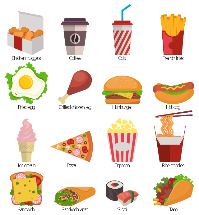 Design elements - Fast food - Fast Food Clipart