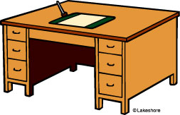 School Office Desk Clipart Cl