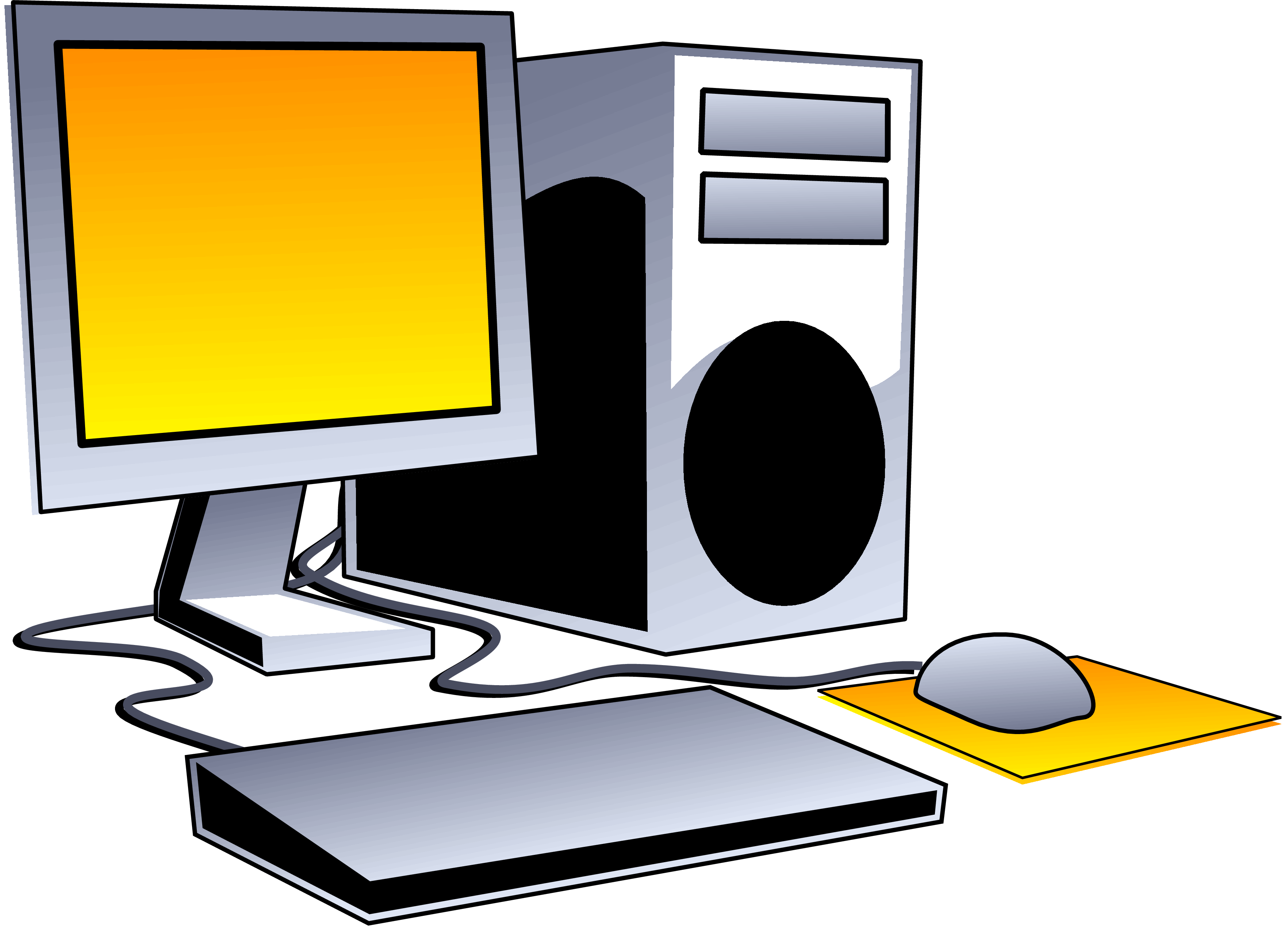 desktop computer clipart - Desktop Clipart