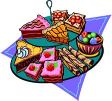 Colorful desserts clip art se
