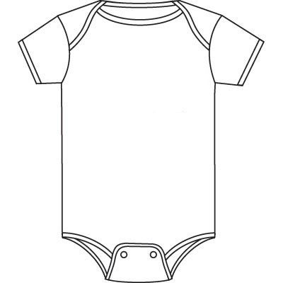 Baby Onesie Outline Cliparts 