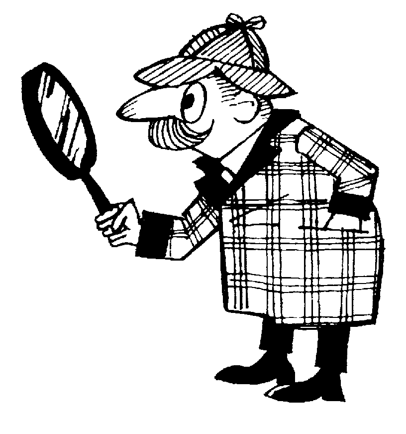 Detective Clipart Black And W - Detective Clipart