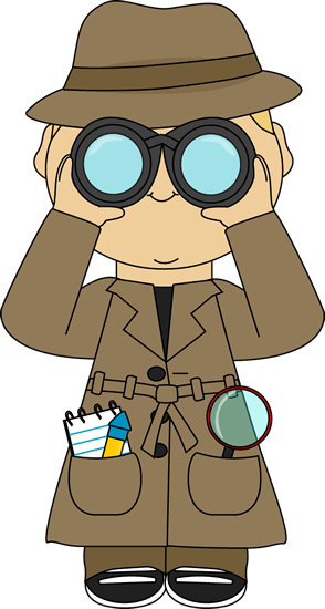 Detective With Binoculars - Binoculars Clip Art