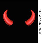 Devil horns cartoon style Vec - Devil Horns Clip Art