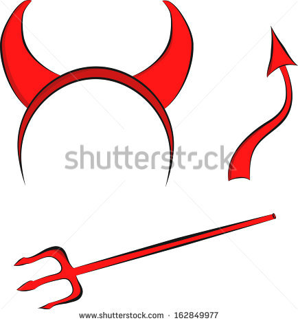 Devils horns head gear - Devil Horns Clip Art