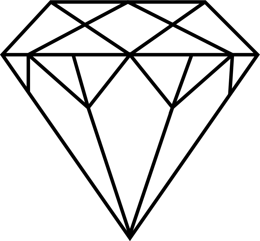 Diamond outline clip art clip - Clip Art Diamond