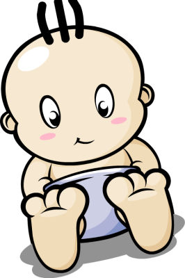 Diaper clipart free clipart - Baby In Diaper Clipart