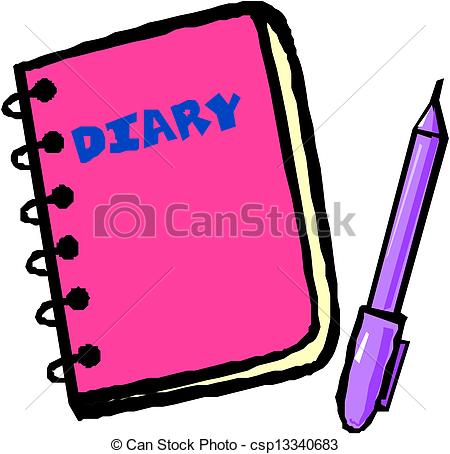 ... diary vector illustration - Diary Clipart