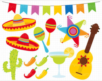 Digital Clipart Cinco De Mayo - Fiesta Clip Art
