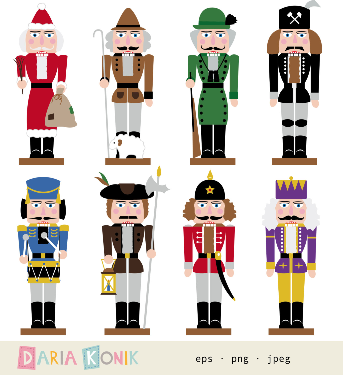 Digital Download Discoveries for NUTCRACKER CLIP ART from