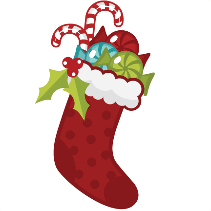 Digital Scrapbooking Cute Cli - Christmas Stocking Clip Art