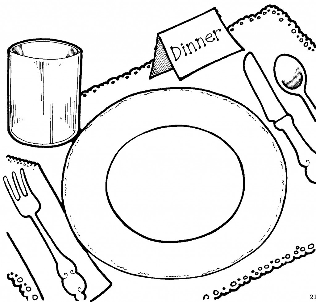 Dinner Plate Clipart 1024x979 - Dinner Plate Clipart