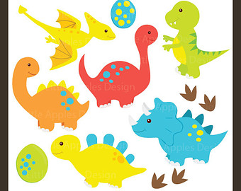 Dinosaur ClipArt / Dinosaur Clip Art / Dino Clipart / Dino Clip Art / Tyrex ClipArt / Brontosaurus Clip Art / Commercial u0026amp; Personal