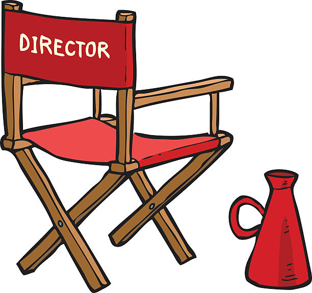 Theatre clipart director chair pencil and in color theatre