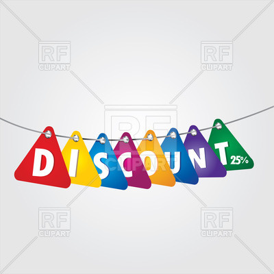 Colourful discount labels, 26564, download royalty-free vector vector image  ClipartLook.com 