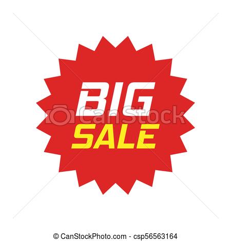 Discount Sticker Vector Icon In Flat Style. Sale Tag Sign Illustration On  White Isolated Background.