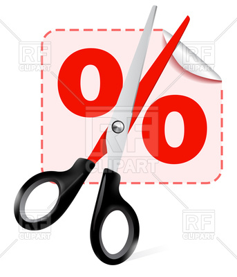 Scissors with discount label, 75650, download royalty-free vector vector  image ClipartLook.com 