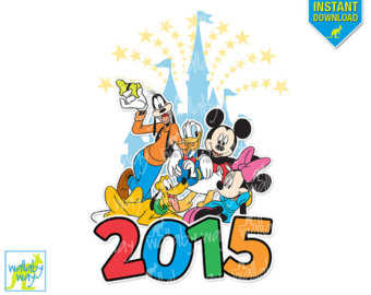 Disney 2015 Iron On Etsy - Disney World Clip Art