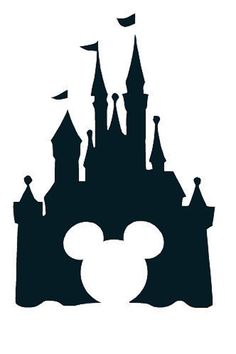 Disney Castle with Mickey Mou - Cinderella Castle Clipart