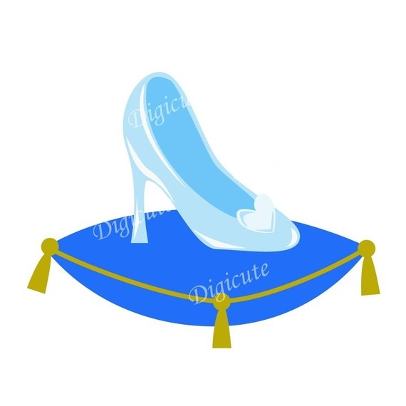 disney princess cinderellau0026#39;s glass slipper digital digicute