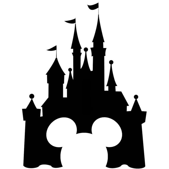 Disney World Castle Silhouett - Cinderella Castle Clipart