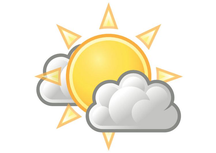 Displaying 19 Gallery Images For Partly Cloudy Weather Clip Art