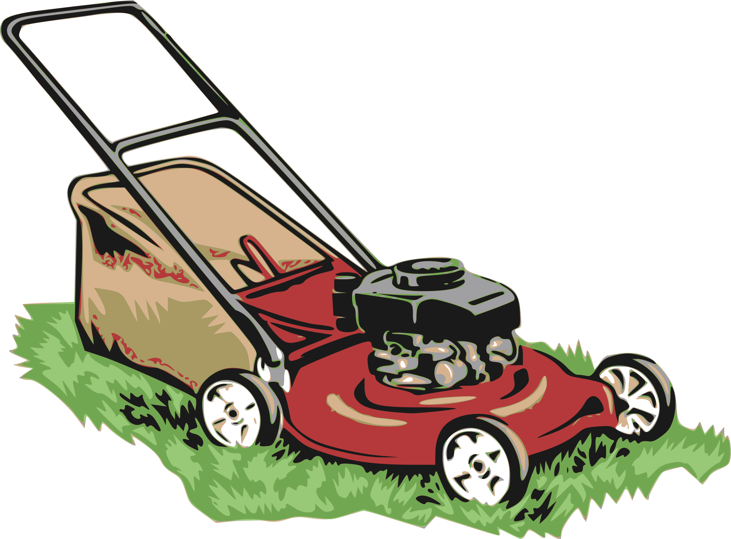 Free lawn mower clip art .