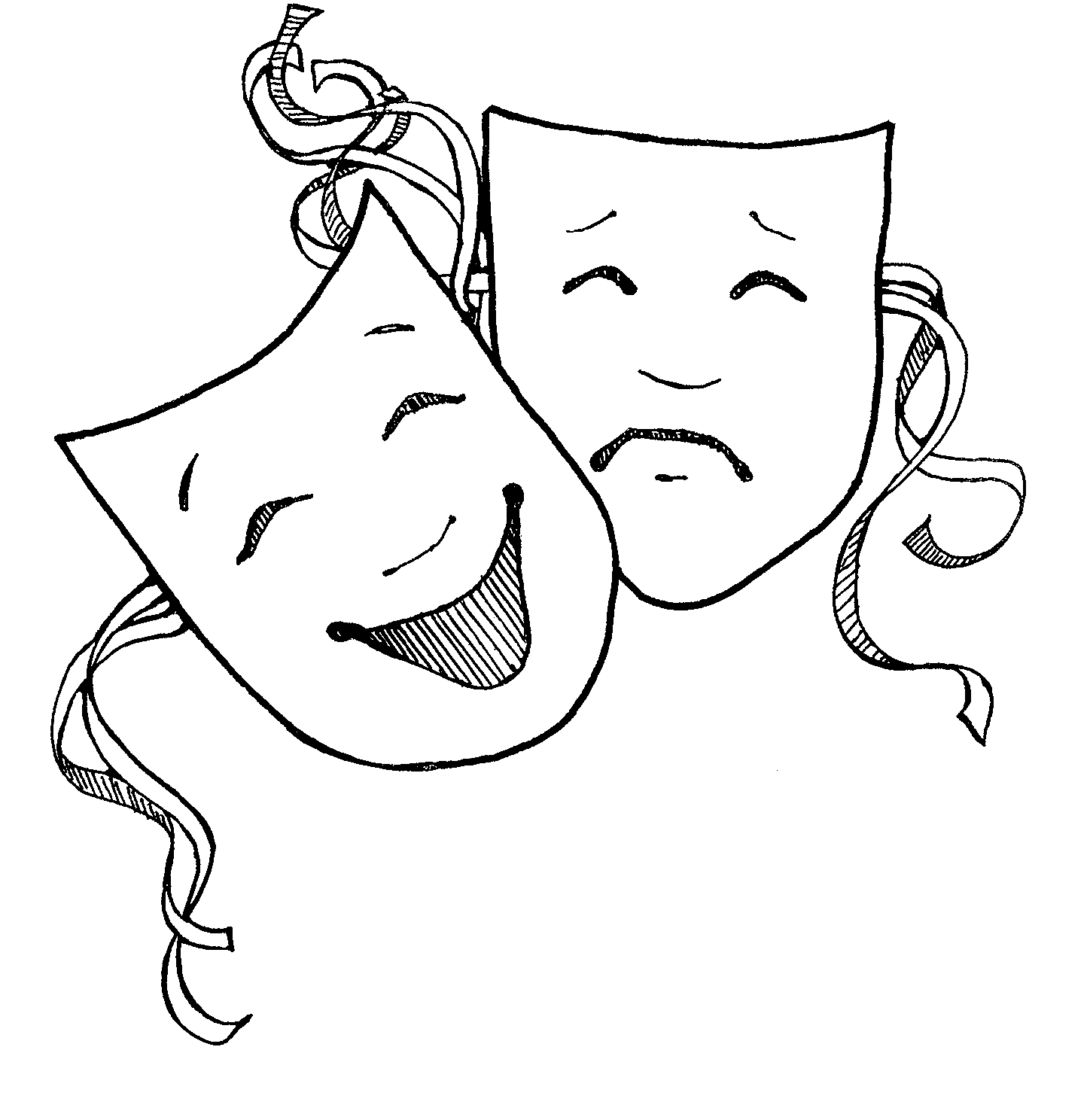 Displaying Images For Theatre Faces Clip Art