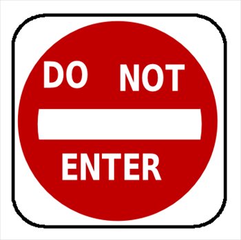do-not-enter-sign-01 - Road Signs Clip Art