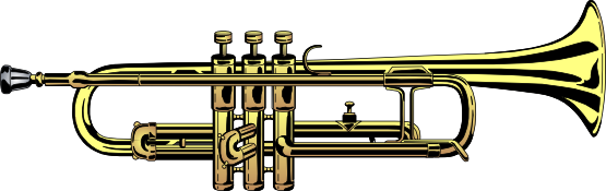 Clip art picture of trumpet c
