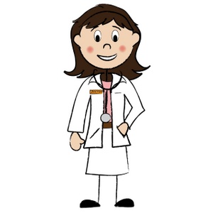Clipart Female Pediatrician D