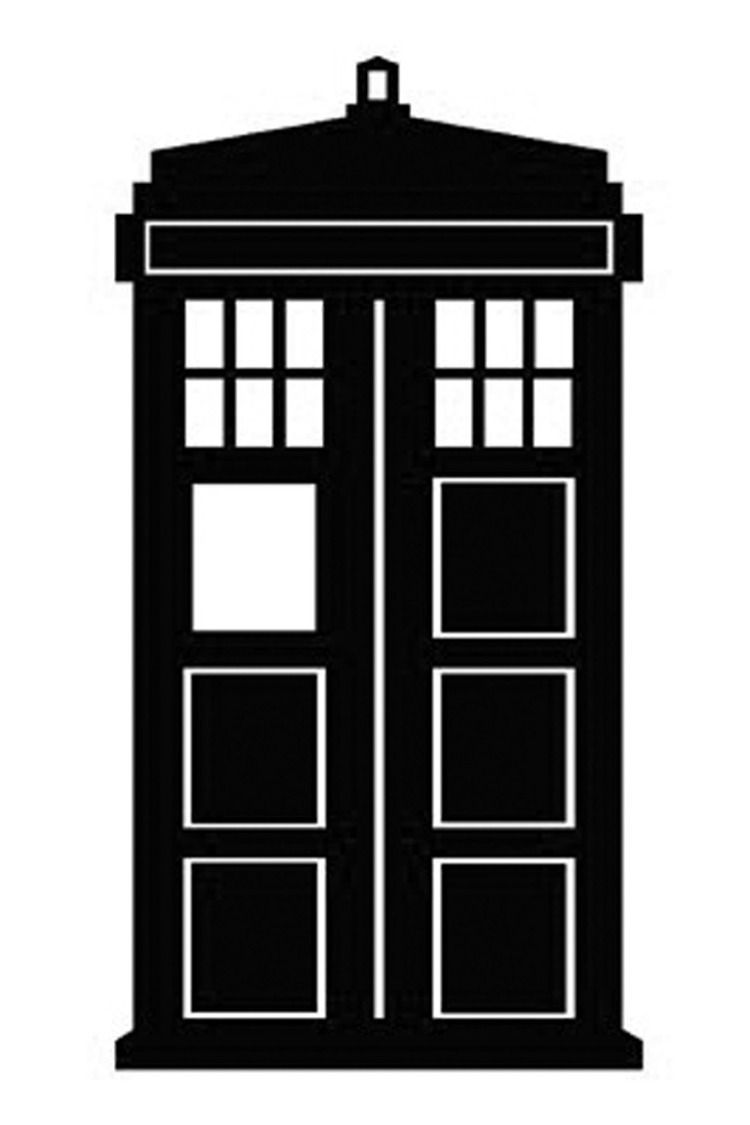 Doctor Who Stencil Silhouette