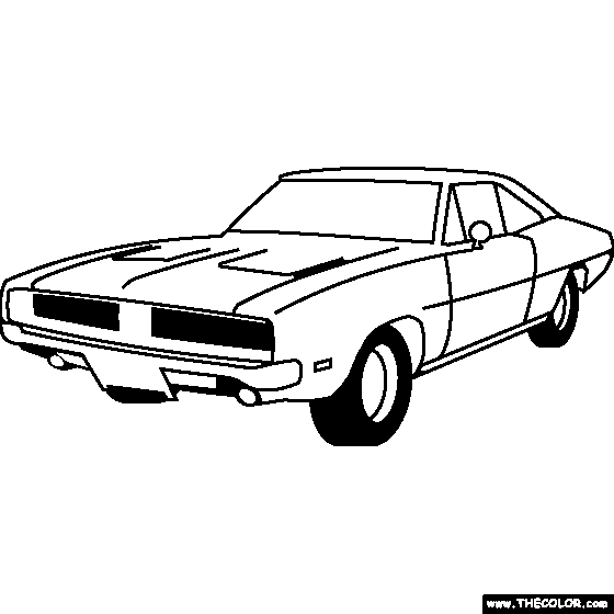 560x560 69 Charger Coloring Pages Muscle Car Coloring Pages