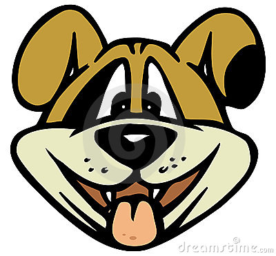 Dog Face clipart and illustra