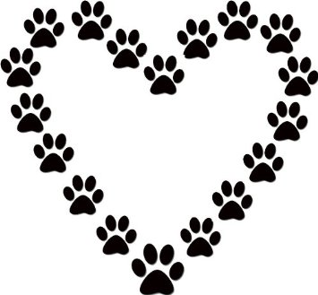 Dog paw prints free clip art