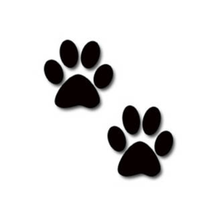 dog paw clipart - Paw Print Clip Art Black And White