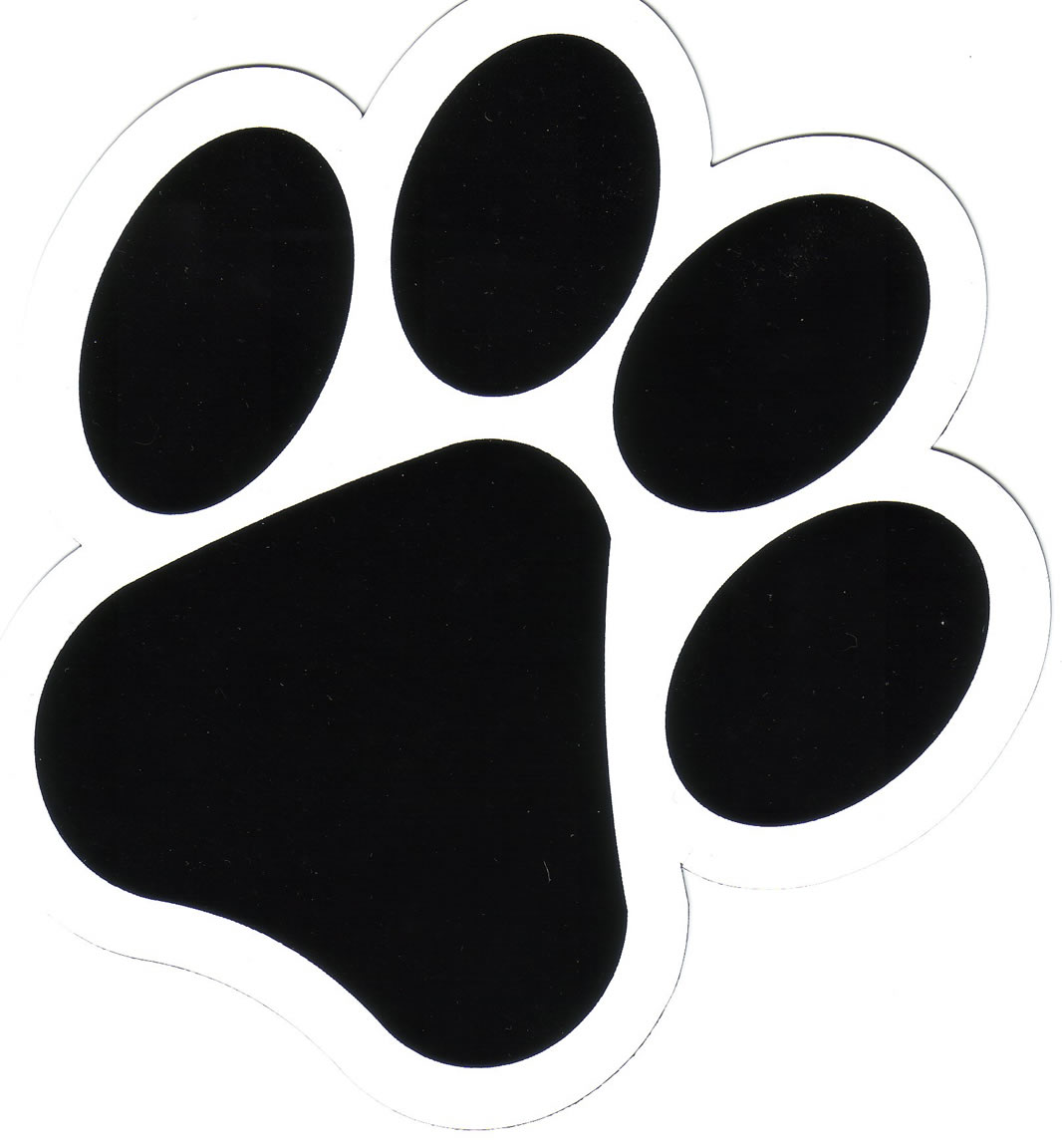 red dog paw clipart