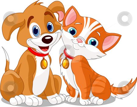 Dog And Cat Clipart Cat And D