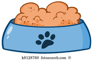 Dog Bowl With Food - Dog Bowl Clipart