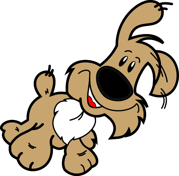 Cute Dog Clipart Black And Wh